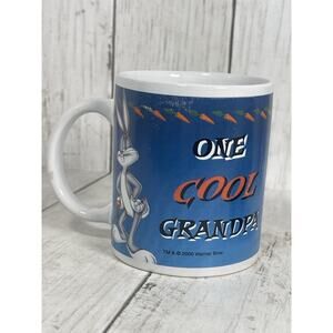 Warner Bros One Cool Grandpa Bugs Bunny Coffee Cup Or Mug Collectible VTG 2000
